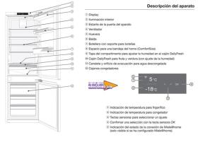 Miele KFN 7734 F - Frigorífico combi integrado DynaCool 177 x 55,9 x 54,6 cm
