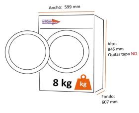 Whirlpool W7X W845WR SPT - Lavadora con auto dosificación de 8kg
