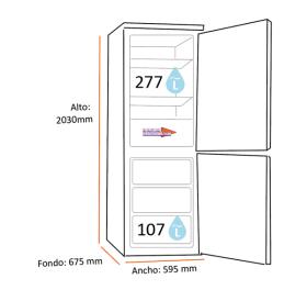 LG GBB92MBACP - Frigorífico Combinado 200x60 Cm Total NoFrost Clase C Inox
