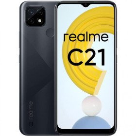 Realme C21 - Smartphone de 3+32Gb Color Negro Cámara triple 5000mAh