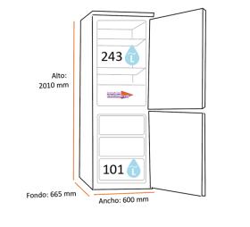Liebherr 12010134 - Frigorífico Combinado CBMies 4878 Premium BioFresh 201x60 Cm