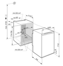 Liebherr 12010113 - Congelador Integrado IG 1020 Confort 71.2x55.9 Cm Clase E