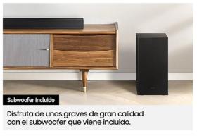 Samsung HW-A450/ZF - Barra de Sonido Subwoofer y modo juego (2021)
