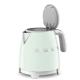 Smeg KLF05PGEU - Mini hervidor verde estilo años 50 0.8 Litros