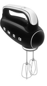 Smeg HMF01BLEU - Amasadora de varillas 50 style negro 9 velocidades