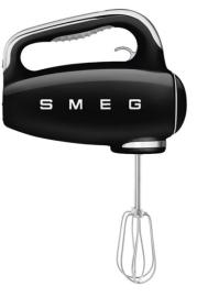 Smeg HMF01BLEU - Amasadora de varillas 50 style negro 9 velocidades