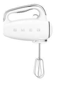 Smeg HMF01WHEU - Amasadora de varillas 50 style blanco 9 velocidades