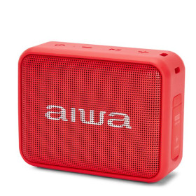Aiwa BS-200RD - Altavoz portátil con bluetooth Speaker TWS Color rojo