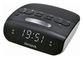 Aiwa CR-15 - Radio Despertador AM/FM con Pantalla LED Alarma Dual