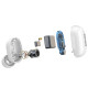 Aiwa EBTW-150WT - Auriculares bluetooth DOT Pods en color blanco
