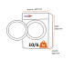 Haier HWD100-BP14636NIB - Lavadora - secadora 10/6 Kg 1400 Rpm Clase A