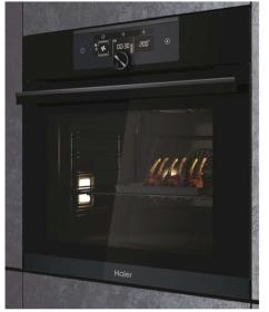 Haier HWO60SM6F8BH - Horno Multifunción Pirolítico Aqualisis 70 Litros