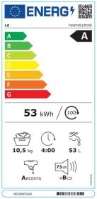 Lg F6WV9510P2W - Lavadora autodosificación 10,5 kg 1600 rpm Serie 950