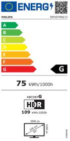Philips 50PUS7406/12 - Televisor Smart TV 50" UHD 4K Dolby Vision Android TV