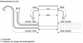 Bosch SGH4HCX48E - Lavavajillas integrado 60 cm 14 Servicios Clase D