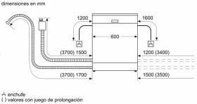 Siemens SL73HX60CE - Lavavajillas integrado XXL 60cm 14 servicios