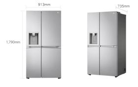 Lg GSJV70MBLE - Frigorífico americano Inox de 635 Litros Door in Door
