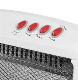 Orbegozo BP 0303 A - Estufa Halógena 1200W 3 Niveles de Potencia Sistema Antivuelco