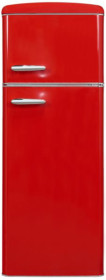 Exquisit RKGC270-45-H-160E - Frigorífico retro 2 puertas rojo 146,5x54,5cm