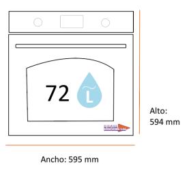 Electrolux EOE8P39WX - Horno Pirolítico 72 Litros Clase A+ SenseCook