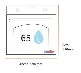 Electrolux EOF3H50BX - Horno Multifunción AquaClean 65 Litros Clase A