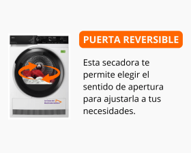 Aviso reversible secadora