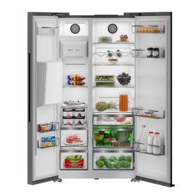 Grundig GSBS23340FXN Frigorífico Side By Side NoFrost 179x91x70.5 Clase E