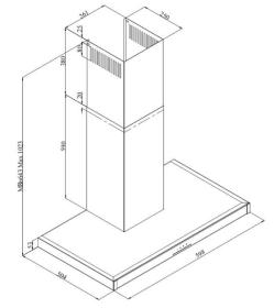 Grundig GDKP2460BC - Campana Decorativa 60 cm Clase A Frontal Cristal