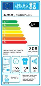 Miele TCA220WP - Secadora Bomba de Calor 7 Kg EcoDry FraganceDos Clase A++