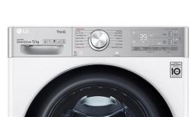 Lg F4DV9512P2W - Lavasecadora con autodosificación 12 y 8 kg