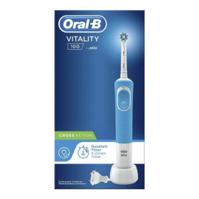 Oral B - Cepillo de Dientes Eléctrico Vitality 100 CrossAction Azul