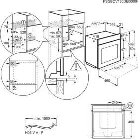 Aeg BPS535160W - Horno Multifunción Pirolítico 71L Clase A+ Blanco