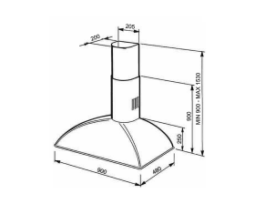 Campana Trapezio Antracita KS89AOE
