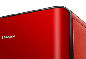 Hisense RR106D4CRF - Frigorífico rojo de 86,7 x 48 x 45,1 cm