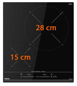 Teka IZC 42400 MSP - Placa de Inducción 2 Zonas 45cm Control Táctil