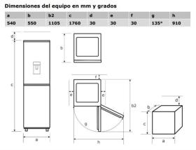 Exquisit KGC260-75-LF-WTE-050E - Frigorífico Combi 176x54cm Clase E