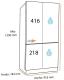Lg GSJV31DSXF - Frigorífico americano NoFrost 179x91.3Cm 635L Clase F