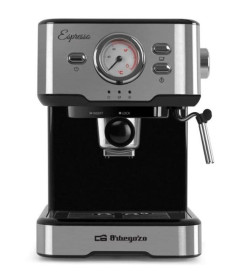 Orbegozo EX 5500 - Cafetera Espresso 20 BAR con Vaporizador Color Inox