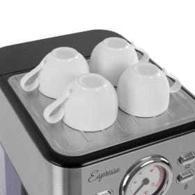 Orbegozo EX 5500 - Cafetera Espresso 20 BAR con Vaporizador Color Inox