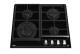 Teka GZC 64320 XB - Placa de Gas Butano 60 Cm 4 Fuegos ExactFlame Negra