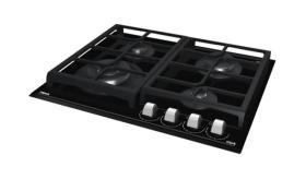 Teka GZC 64320 XB - Placa de Gas Butano 60 Cm 4 Fuegos ExactFlame Negra