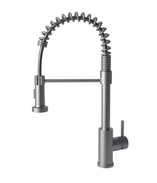 GRIFO FO 939 Chrome – Robinet De Cuisine Design, Bec Flexible Orientable, Pommeau Extractible, Jet Aéré – Haute Résistance, Pour Cuisine Moderne