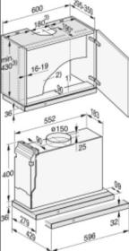 Miele DAS 4630 - Campana Integrada Plana 60 Cm Con@ctivity SmartControl