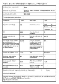 Beko DIS48120 - Lavavajillas Integrado 45 cm 3ªBandeja 11 cubiertos E