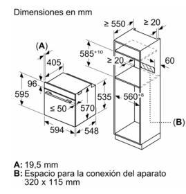 Balay 3HA5178A6 - Horno con vapor Cristal Gris Antracita Clase A Hidrólisis