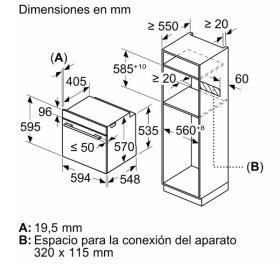 Balay 3HA4031X2 - Horno Multifunción con Vapor 71 Litros Hidrolítico Inox