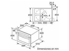 Balay 3CW5179A2 - Horno Compacto con Microondas 44 Litros Cristal Antracita