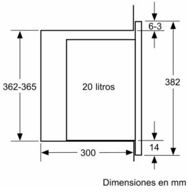 Balay 3CG5172N2 - Microondas integrado de Cristal Negro con Grill