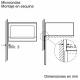 Balay 3CG5172N2 - Microondas integrado de Cristal Negro con Grill