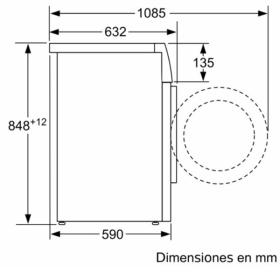 Bosch WAX28EH0ES - Lavadora i-Dos HomeProfessional de 10kg 1400rpm